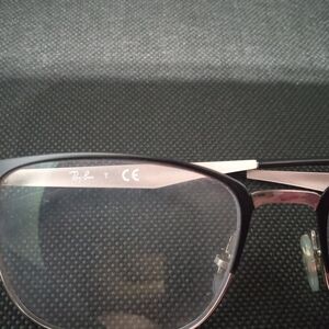 Ray-Ban Black and Silver Glasses FRAMES ONLY
